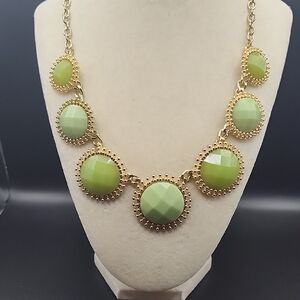 Chic Gold and Green Necklace